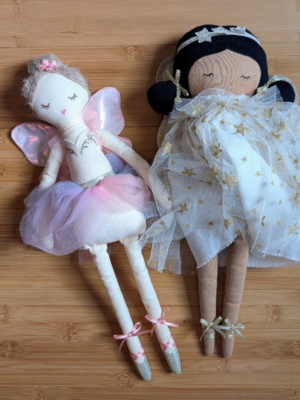 Set of 2 Cloth Fairy Dolls Mon Ami and Alimsrose